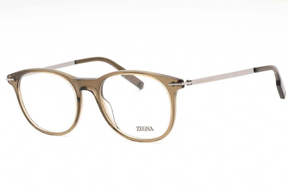 NWT Ermenegildo Zegna EZ5245-53051 Brown Round 53mm Glasses